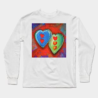 Triple  heart Long Sleeve T-Shirt